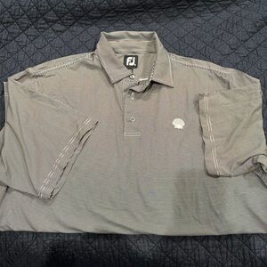 XLarge FootJoy Striped Golf Polo Shirt - Logo